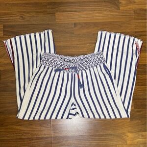 🎨 Indigo Rein Striped Boho Pants 🧵✨M